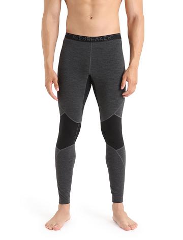 Base Layers Icebreaker BodyfitZone™ Merino 260 Zone Thermal Leggings Męskie Czarne | PL 1554CTVE